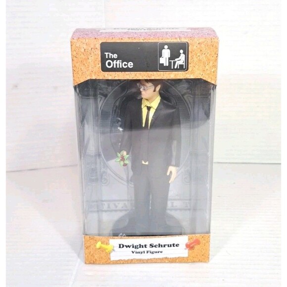 The Office Dwight Schrute Collectible Vinyl Figure Culturefly Figurine w/ Plant - Picture 1 of 6